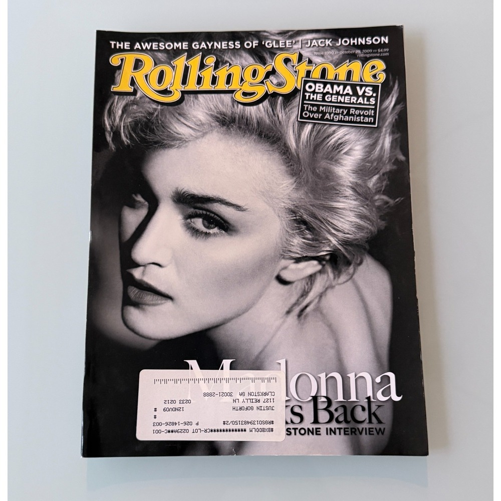 Rolling Stone Magazine- Maddona Looks Back Interview- Issue 1090 Oct 29, 2009